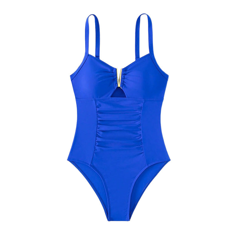 Ten rengi tek parça premium bikini mayo