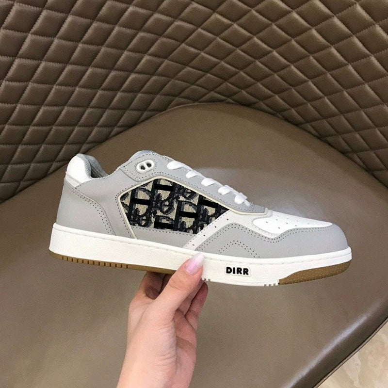 Kadın Modası Ev Beyaz Harf Jakarlı Sneaker
