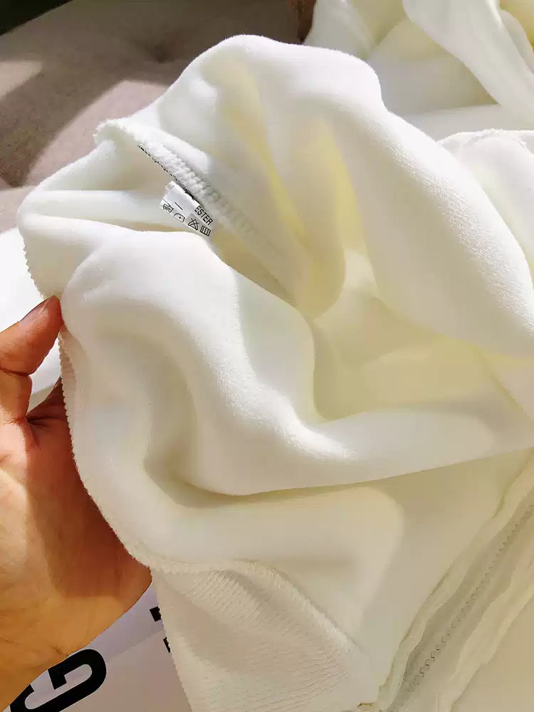 Oversized Fermuarlı Polar Kapüşonlu Sweatshirt