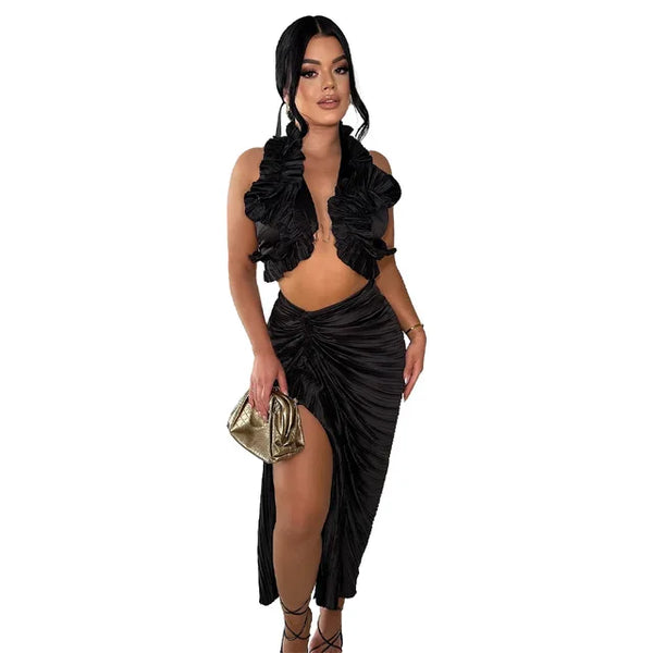 Sanne | 2 parçalı Fırfırlı Set