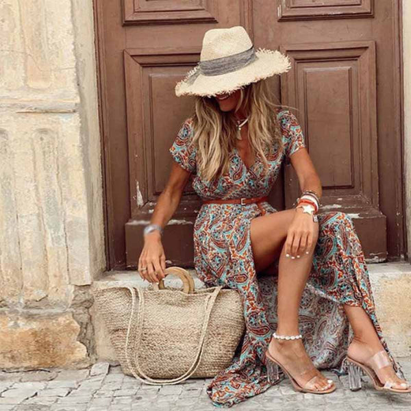 BONIA - Boho Tarzı Uzun Maxi Elbise