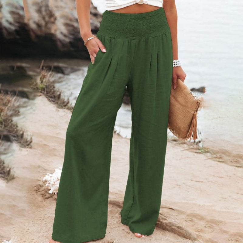 Gia – Geniş Paça ve Esnek Bel ile Şık Pantolon