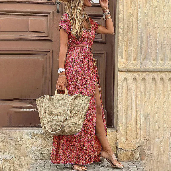 BONIA - Boho Tarzı Uzun Maxi Elbise