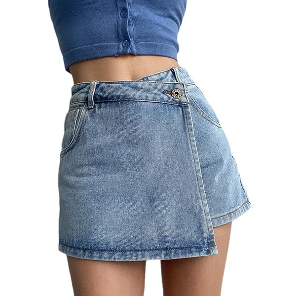 Olivia | Denim Mini-Etek
