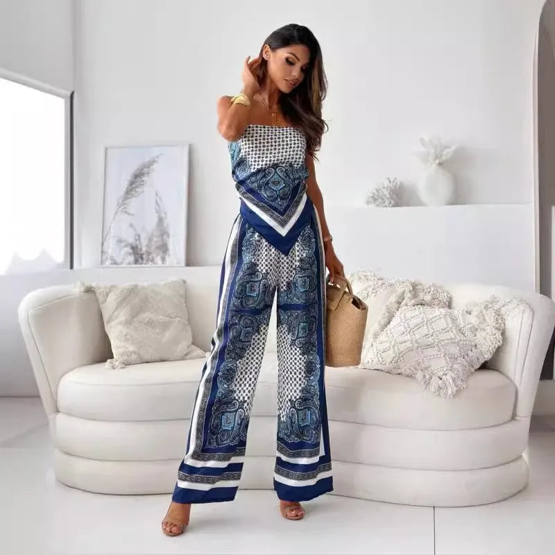 Lola | Off-Shoulder Set Kadın – Üst & Pantolon