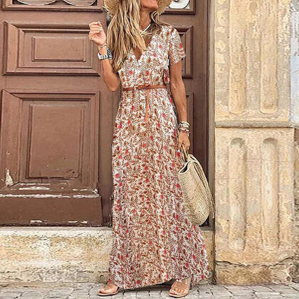 BONIA - Boho Tarzı Uzun Maxi Elbise