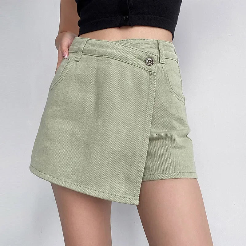 Olivia | Denim Mini Şort-Etek
