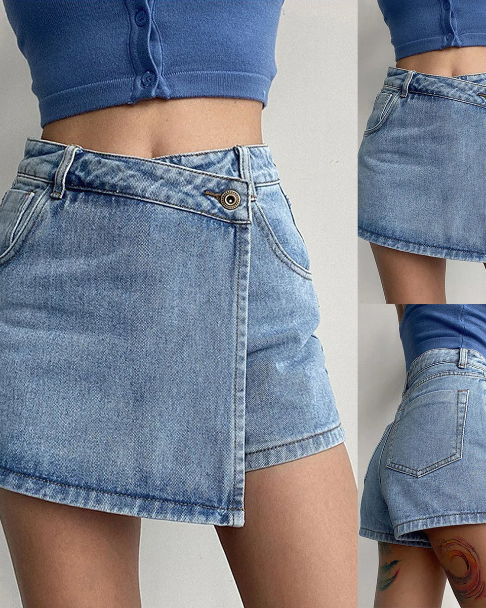 Olivia | Denim Mini Şort-Etek