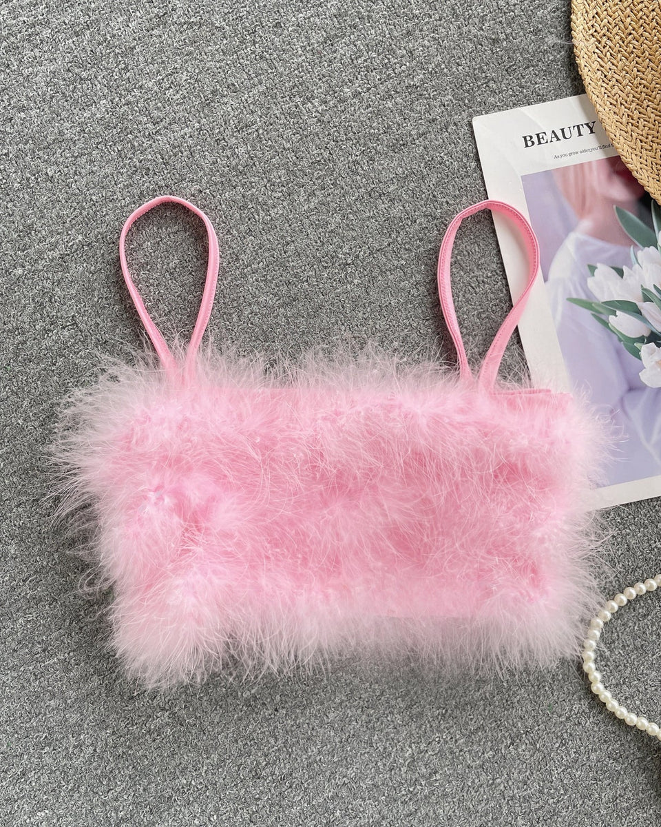 Puffy Crop Şık Bluz