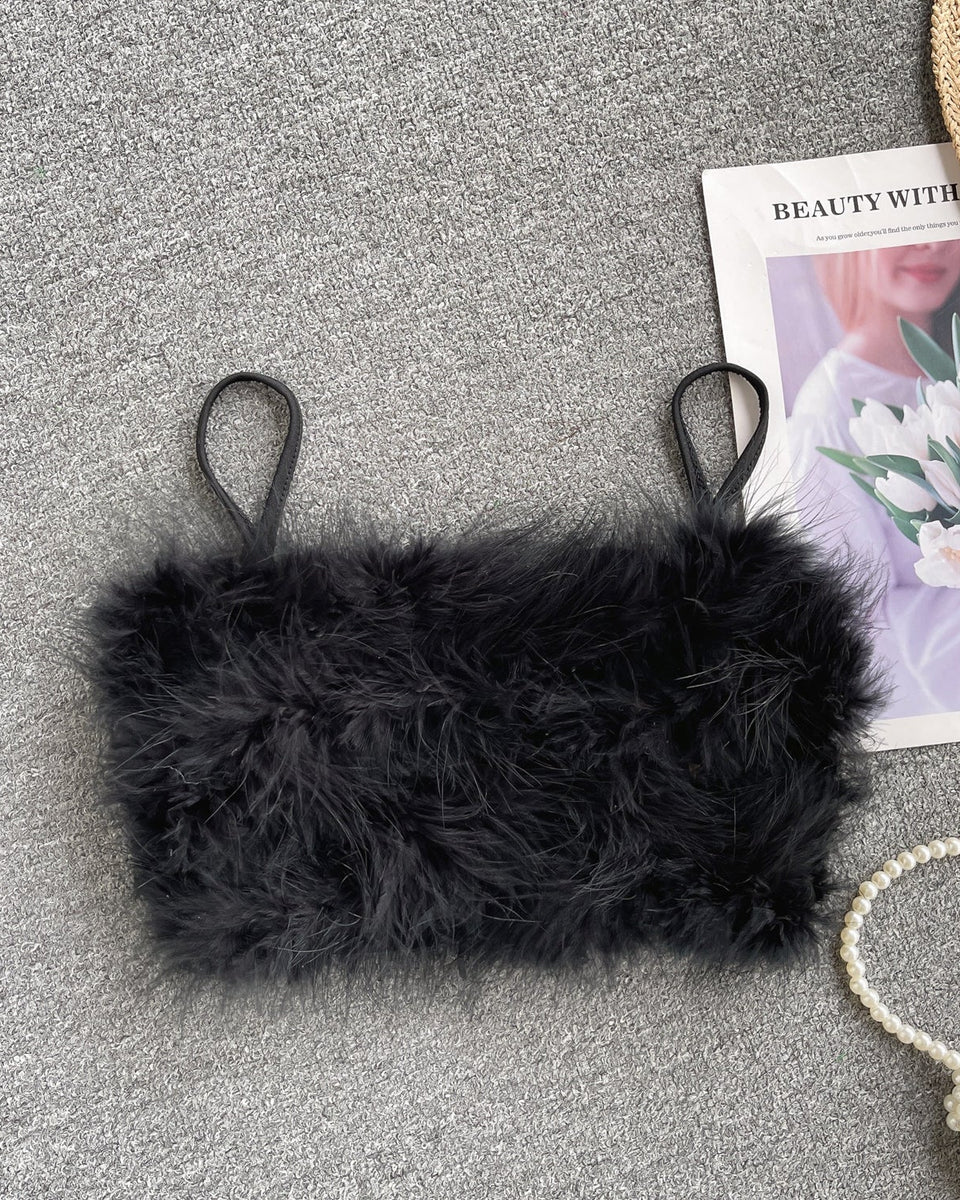 Puffy Crop Şık Bluz