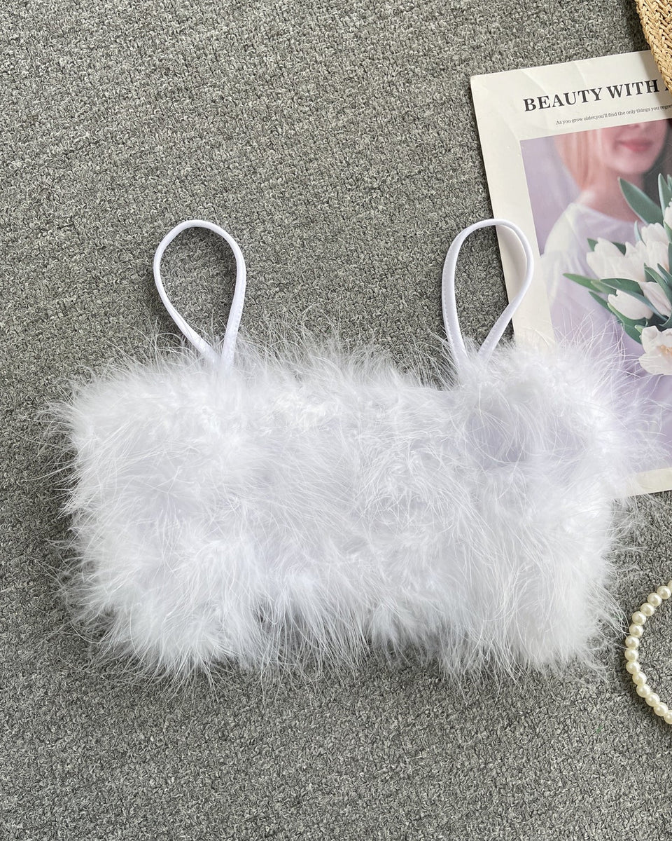 Puffy Crop Şık Bluz