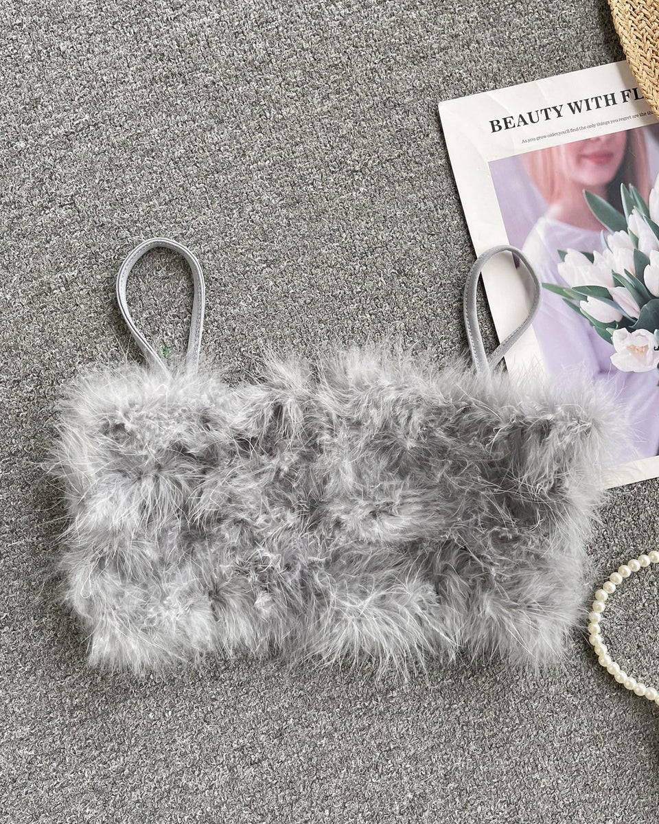 Puffy Crop Şık Bluz