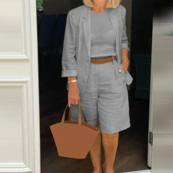 Noemi™ - Lüks Blazer ve Şort Seti