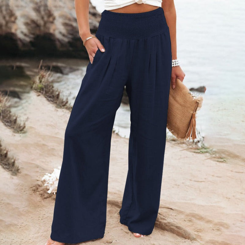 Gia – Geniş Paça ve Esnek Bel ile Şık Pantolon