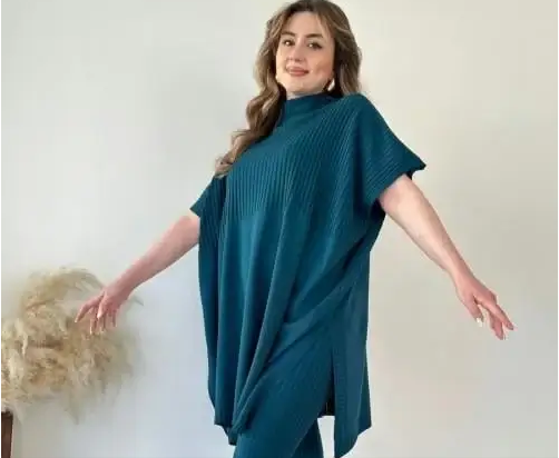 Asimetrik Oversize | Tunika Seti – Rahat & Şık