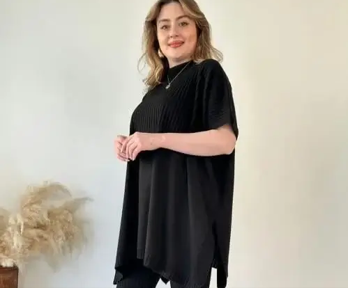 Asimetrik Oversize | Tunika Seti – Rahat & Şık