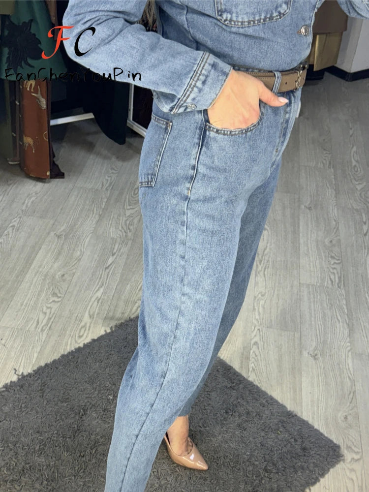 Florencia Kadın Denim Tulum