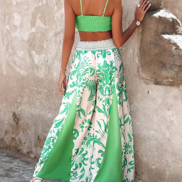 Anneliese | Şık Şekilde Rıhtılmış Crop Top Seti