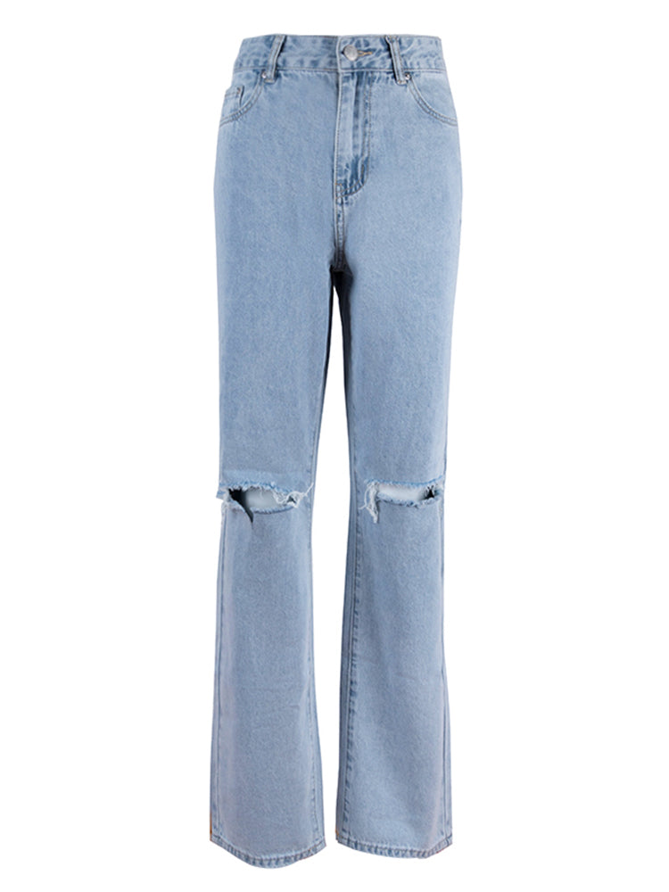 Silkeir | Kadınlar için Baggy Jean | Mavi