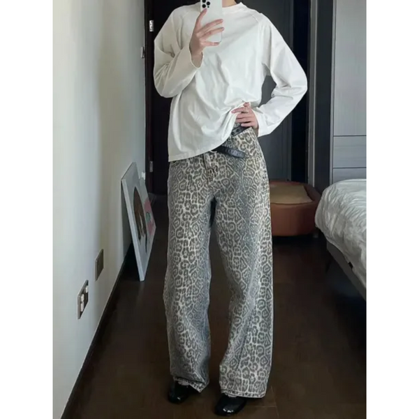 Mariana | Kadın Leopar Jean