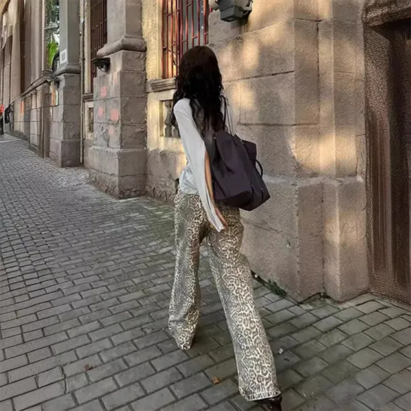 Mariana | Kadın Leopar Jean