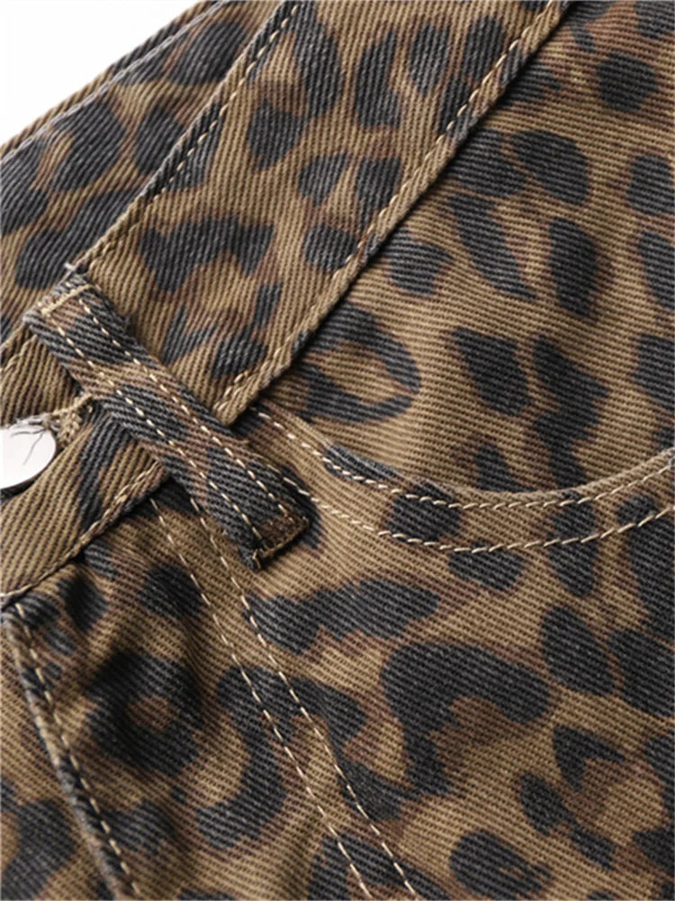 Lilly Leopar Kot Pantolon