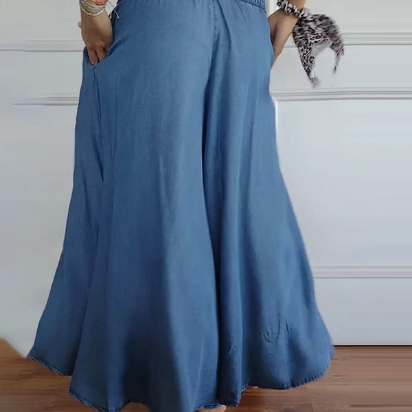Chloe | Esnek Bel ile Geniş Pantolon