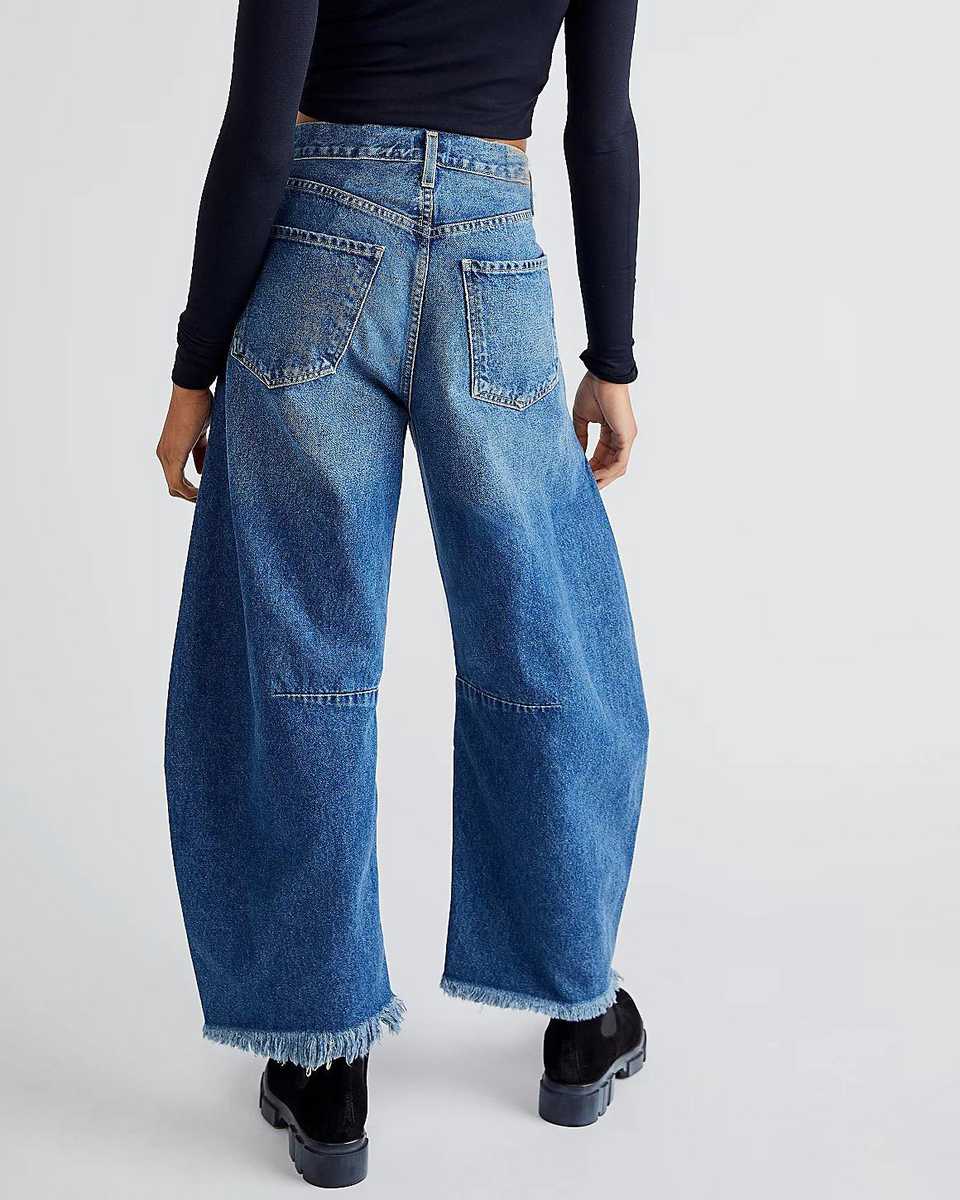 Lety | Kadın Rahat Kot Pantolon | Vintage
