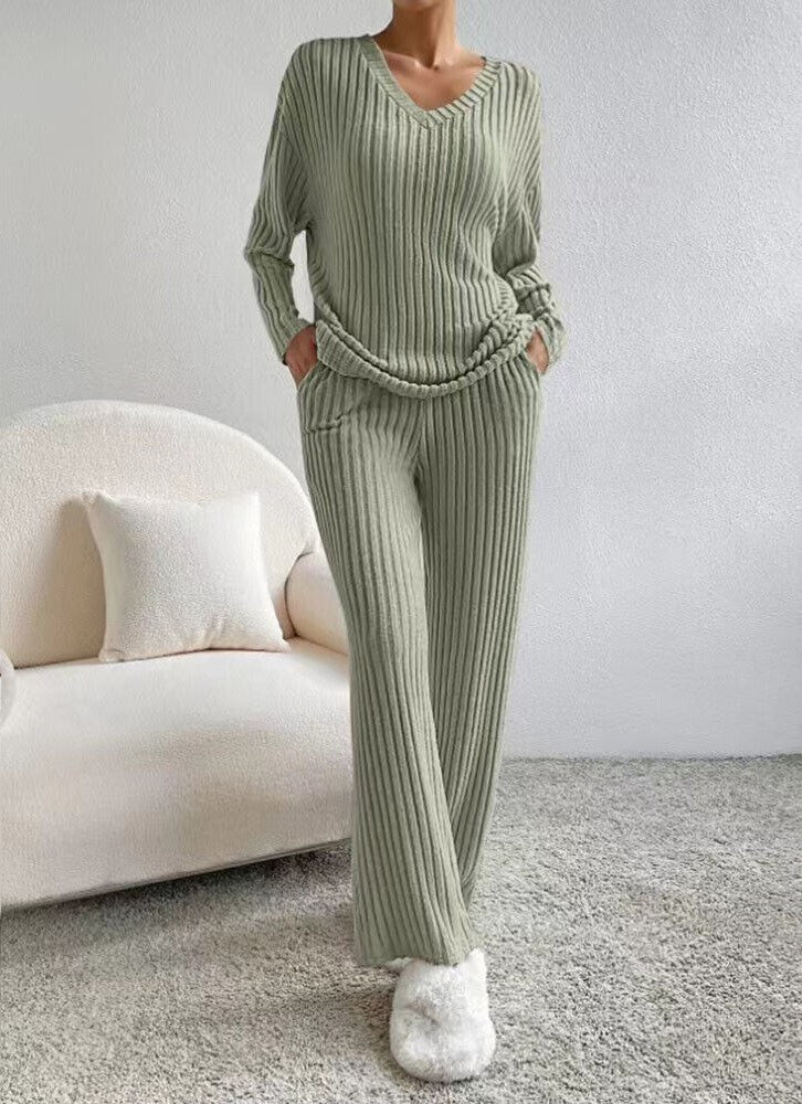 Leticia™ - Kadınlar için Triko Pantolon ve Triko Kazak