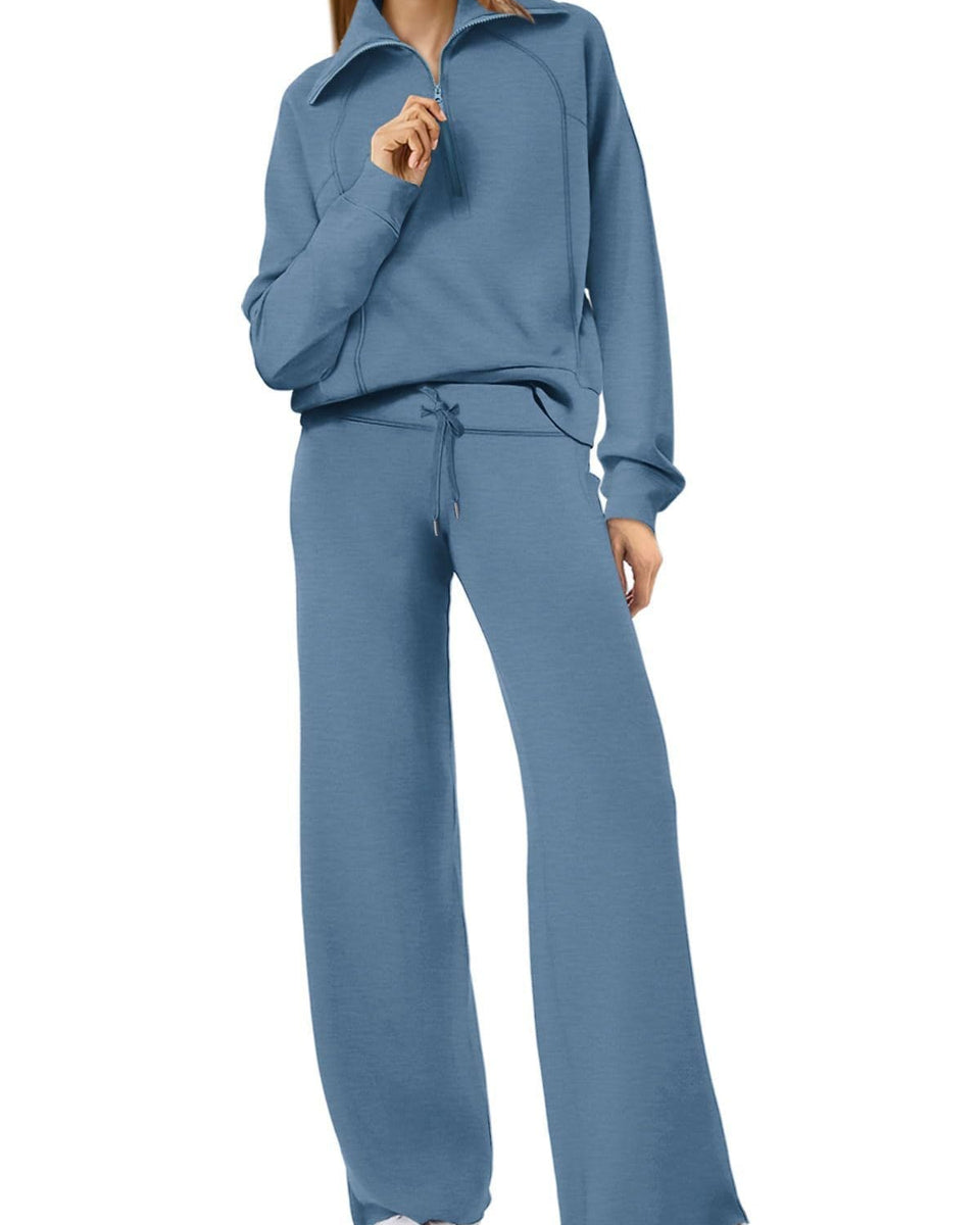 Jenny | Trendy Fermuarlı ve Rahat Set Kıyafeti