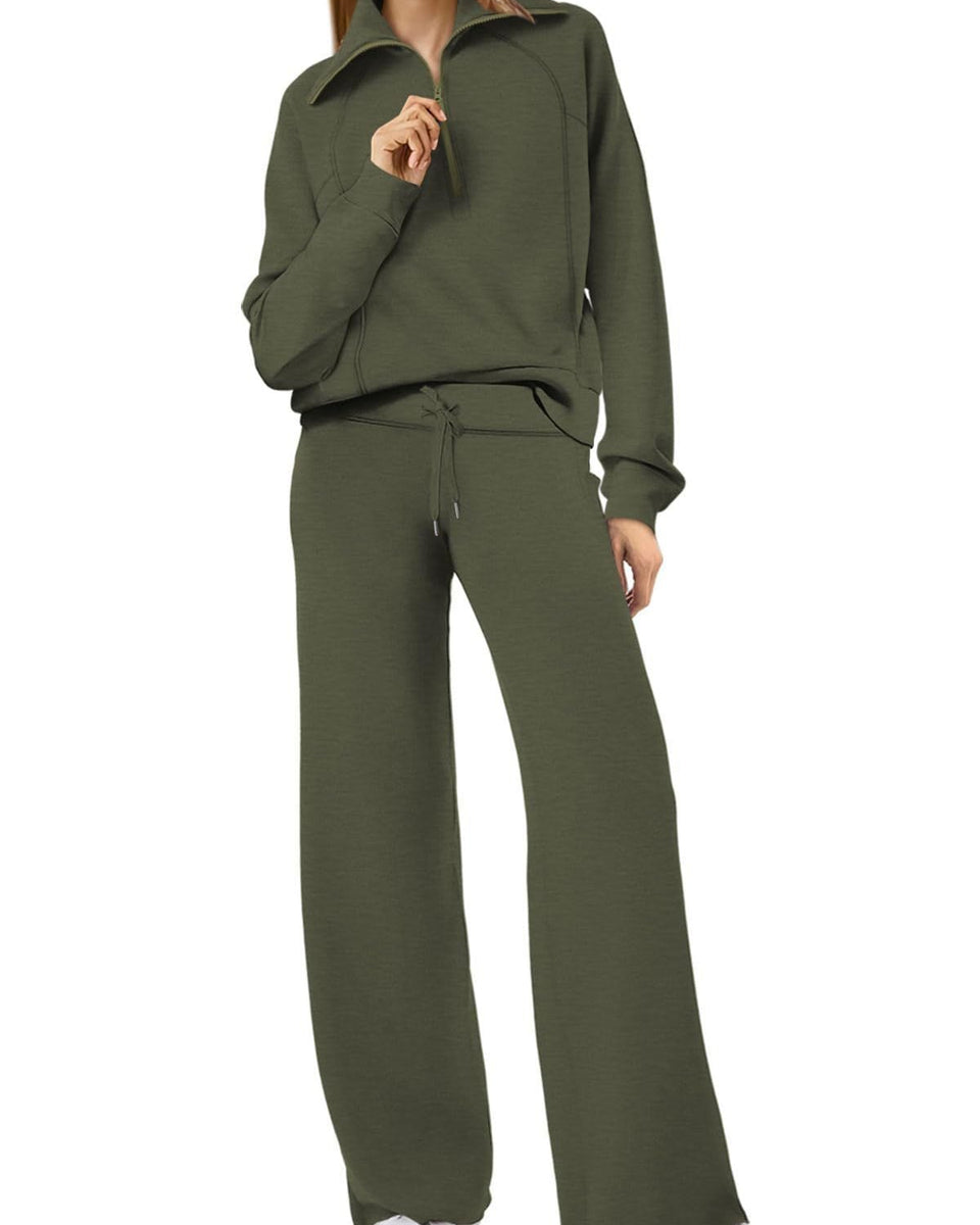 Jenny | Trendy Fermuarlı ve Rahat Set Kıyafeti