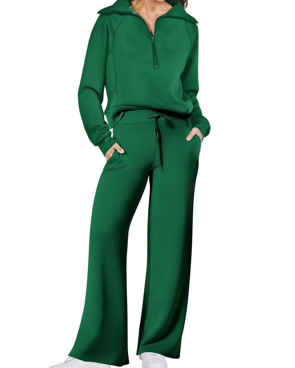 Jenny | Trendy Fermuarlı ve Rahat Set Kıyafeti