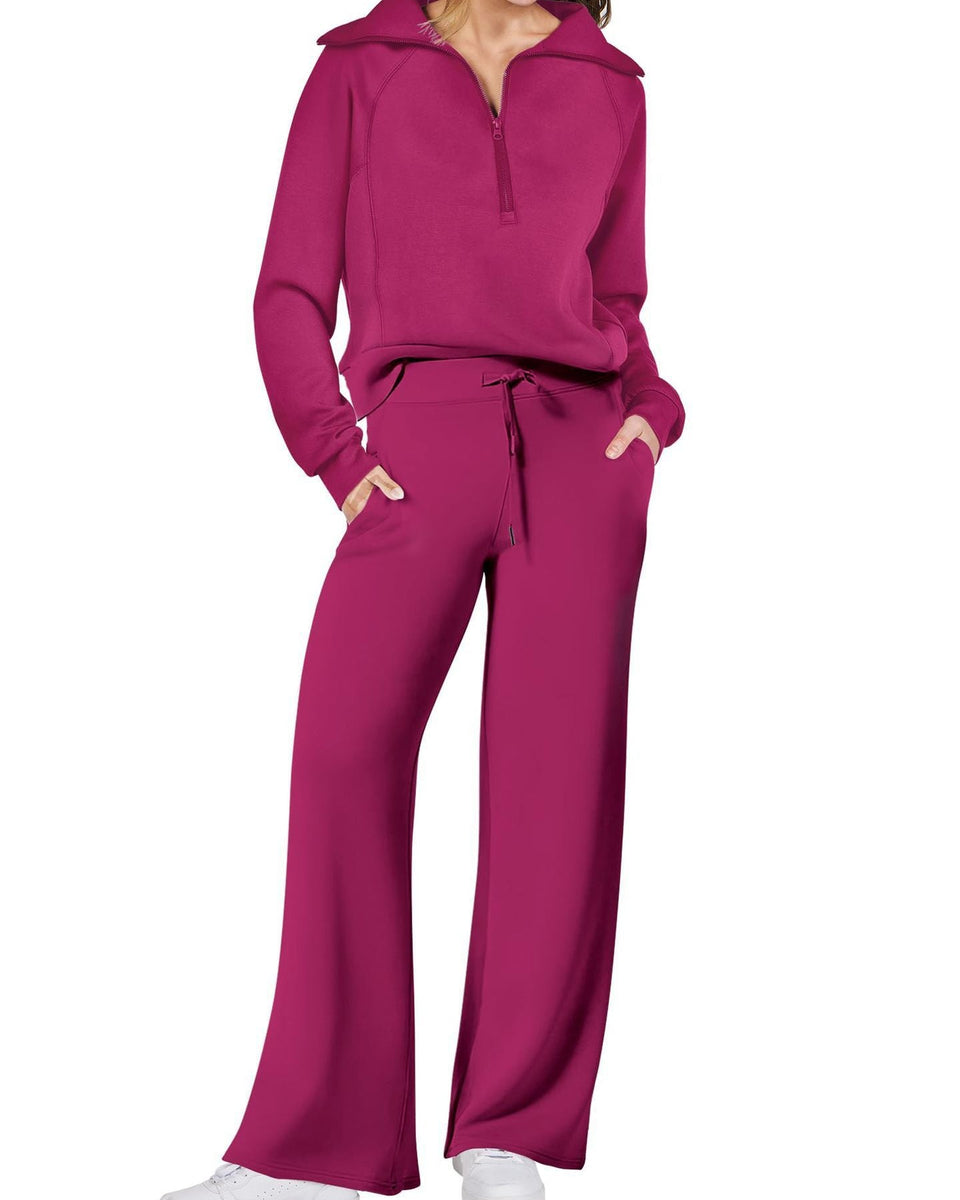 Jenny | Trendy Fermuarlı ve Rahat Set Kıyafeti