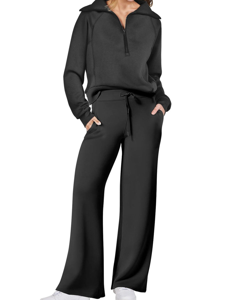 Jenny | Trendy Fermuarlı ve Rahat Set Kıyafeti