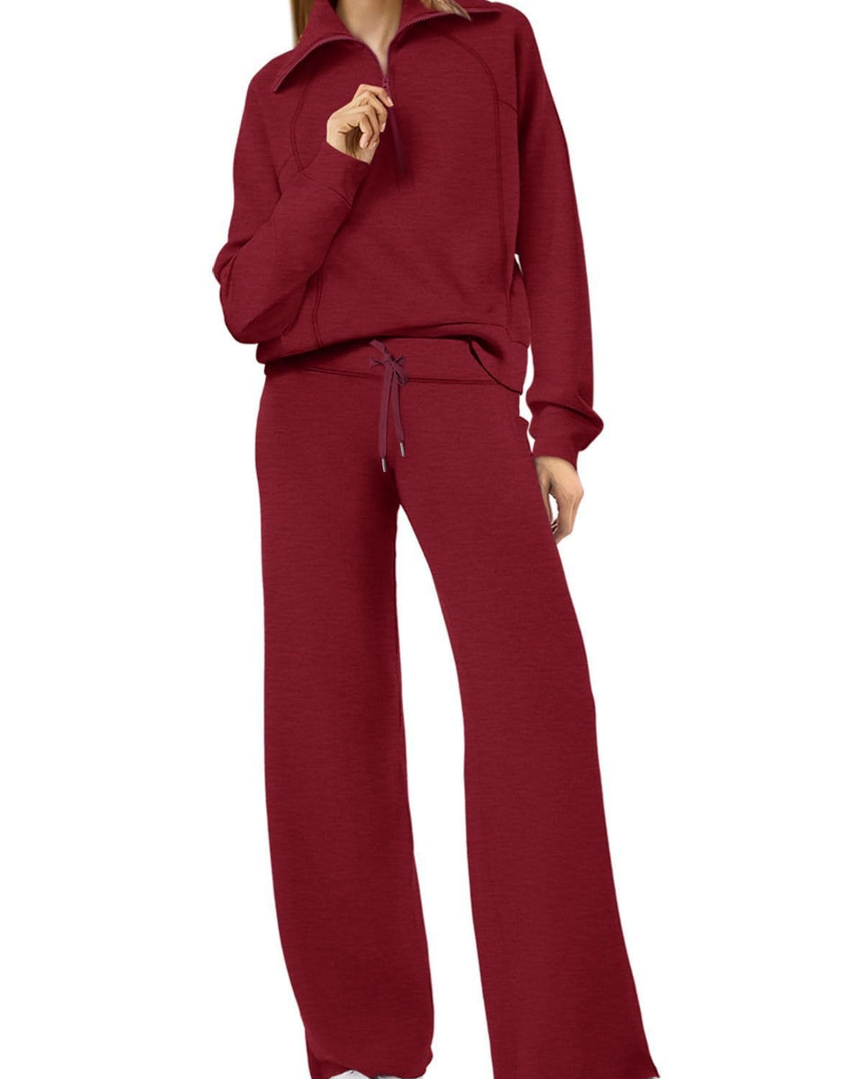 Jenny | Trendy Fermuarlı ve Rahat Set Kıyafeti