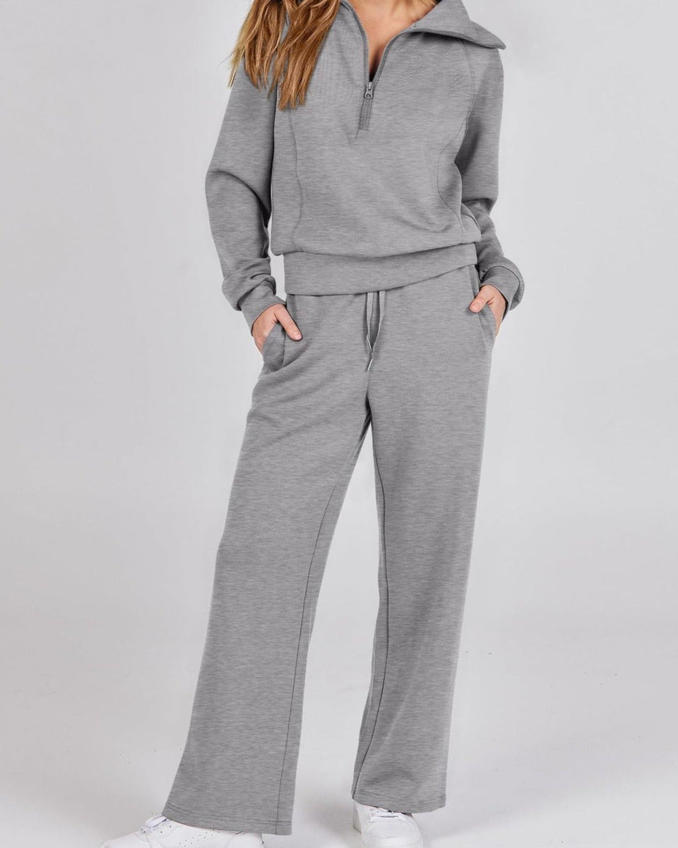Jenny | Trendy Fermuarlı ve Rahat Set Kıyafeti