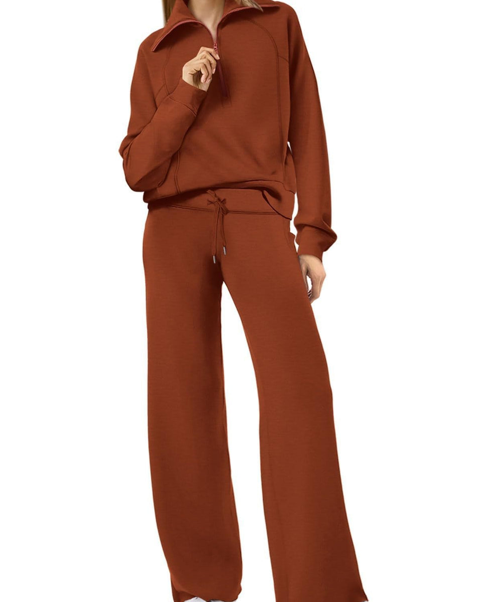 Jenny | Trendy Fermuarlı ve Rahat Set Kıyafeti