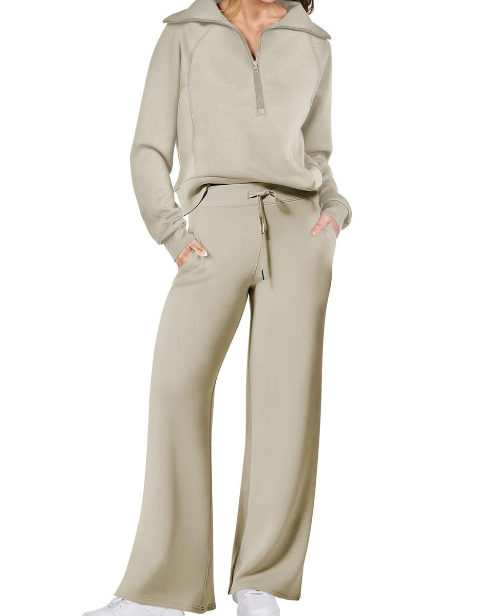 Jenny | Trendy Fermuarlı ve Rahat Set Kıyafeti