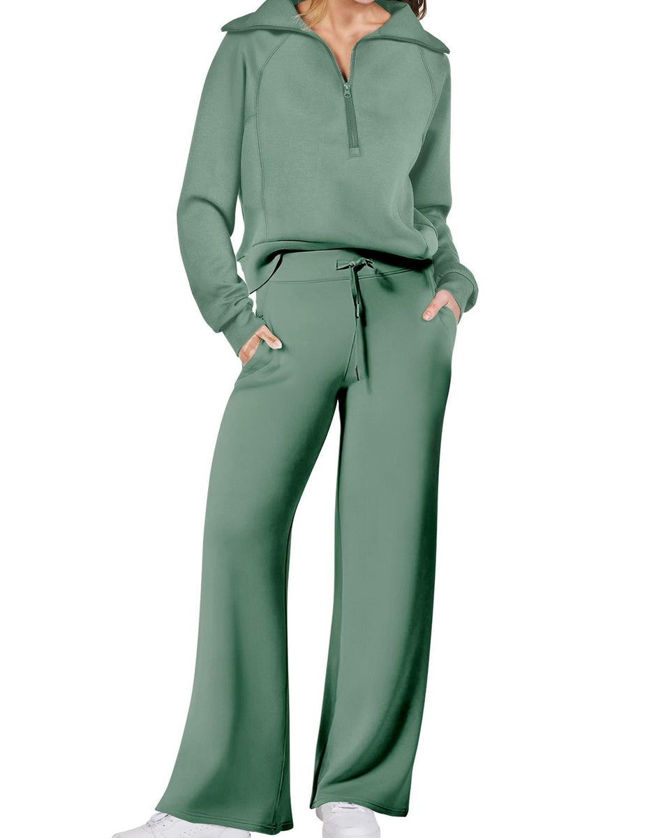 Jenny | Trendy Fermuarlı ve Rahat Set Kıyafeti