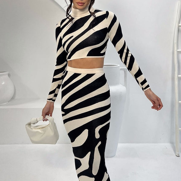Zebra Desenli „Lena“ Triko Takımı