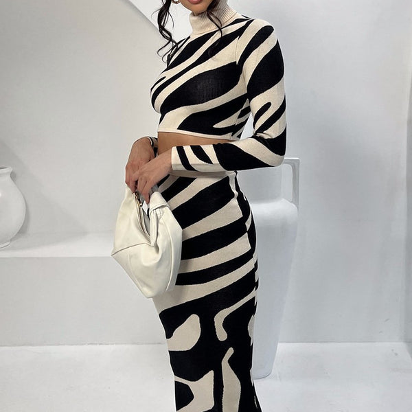 Zebra Desenli „Lena“ Triko Takımı