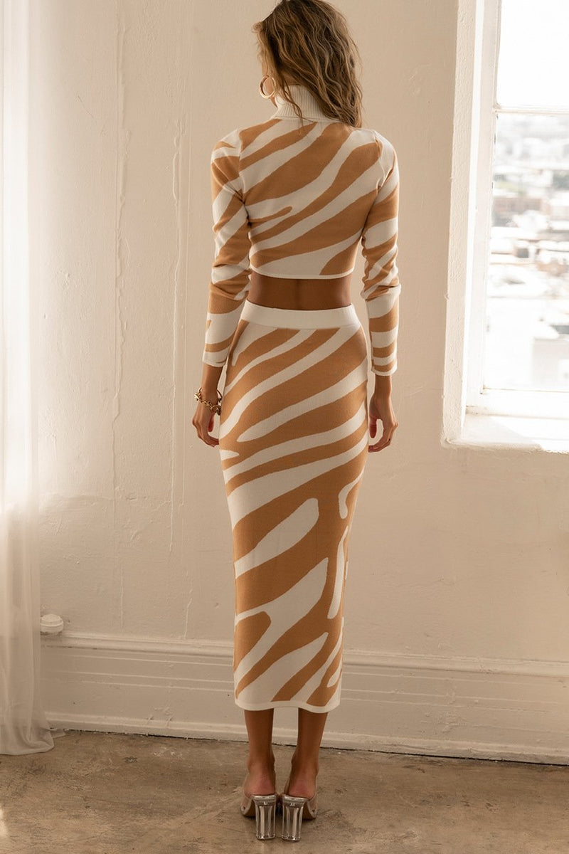 Zebra Desenli „Lena“ Triko Takımı