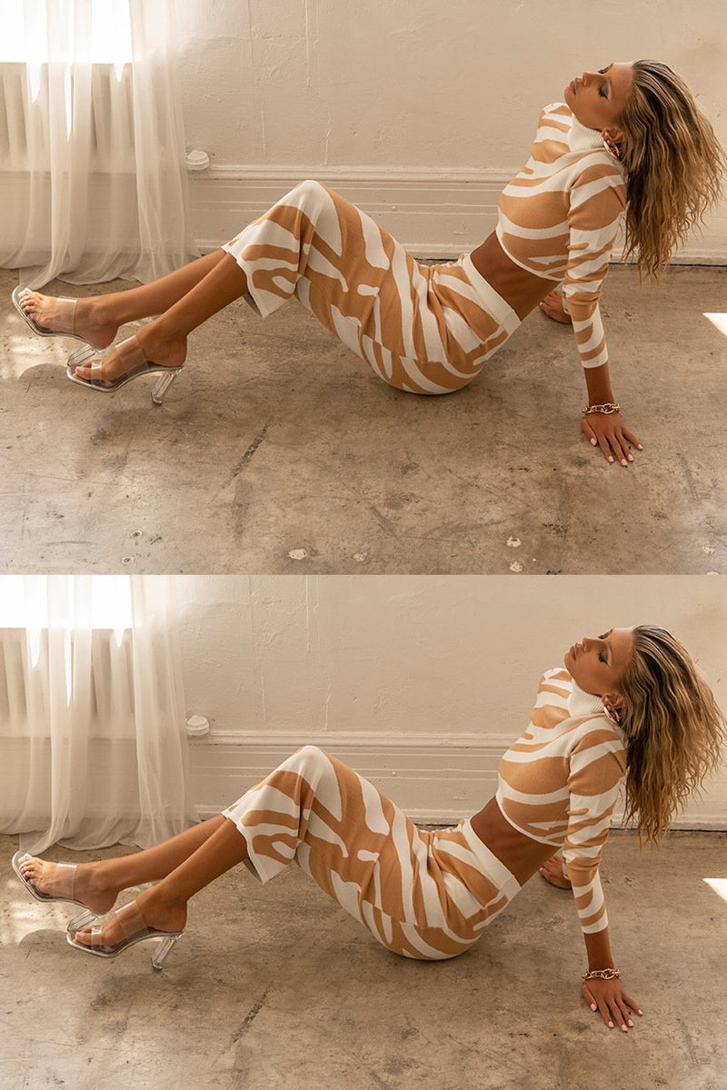 Zebra Desenli „Lena“ Triko Takımı