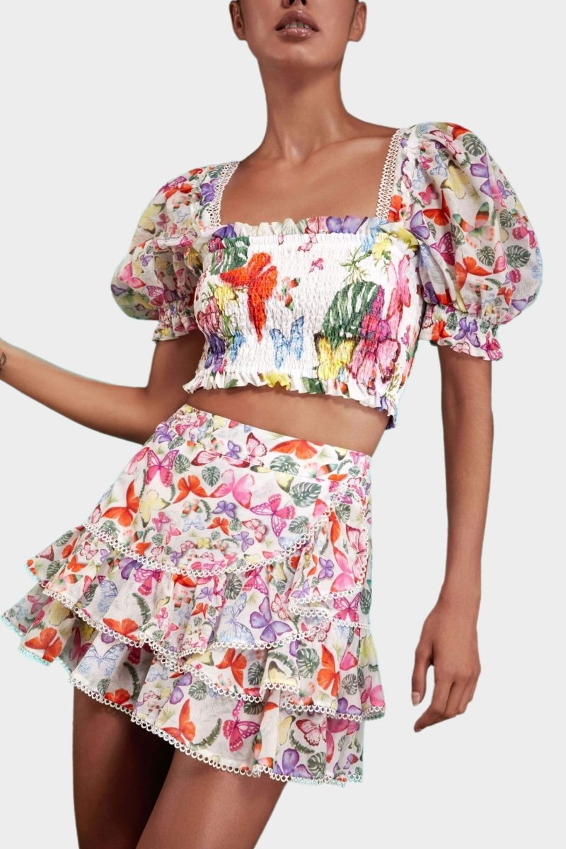 Mona Kelebek Desenli Set