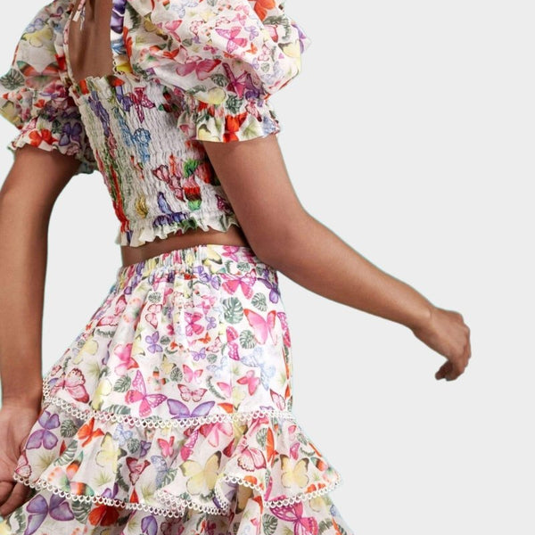 Mona Kelebek Desenli Set