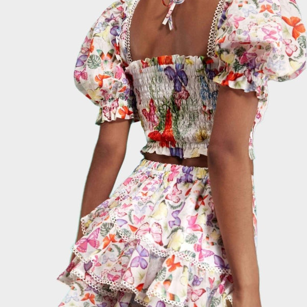 Mona Kelebek Desenli Set