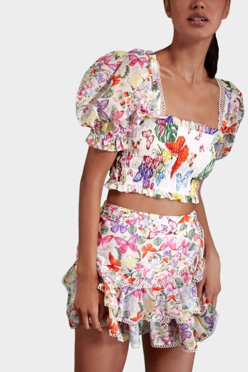 Mona Kelebek Desenli Set