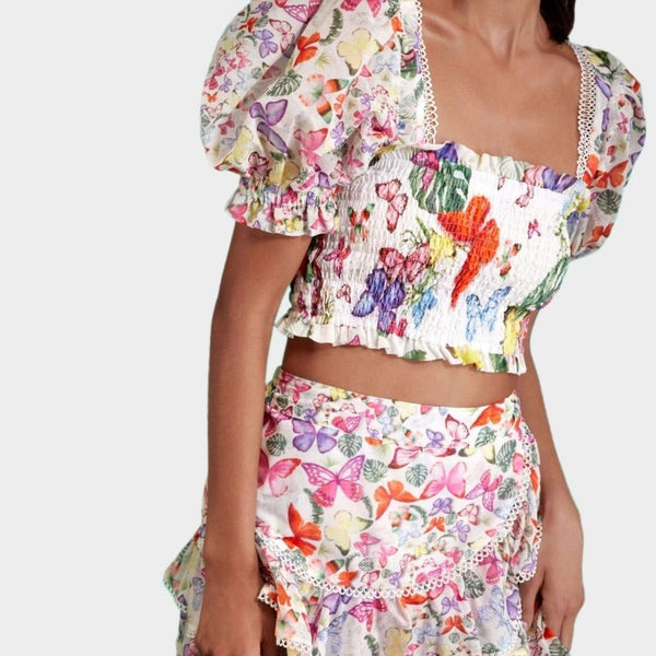 Mona Kelebek Desenli Set