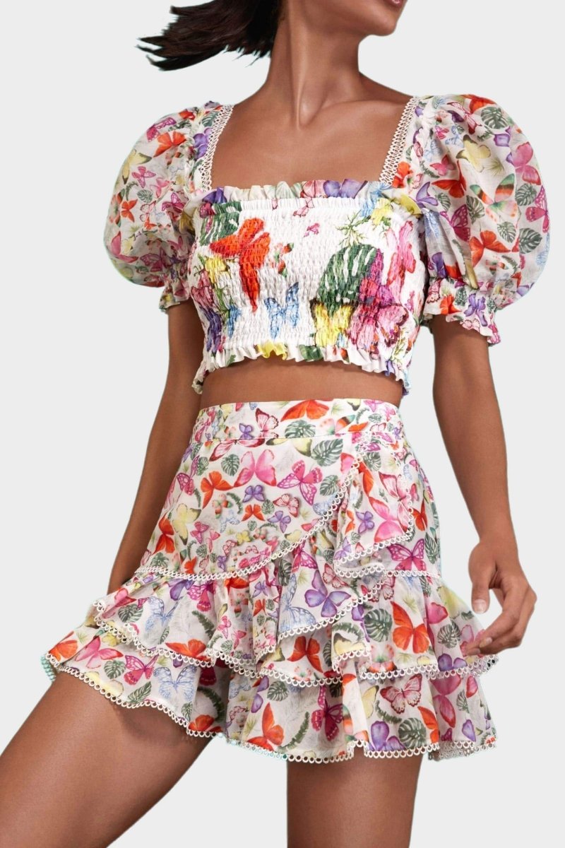 Mona Kelebek Desenli Set