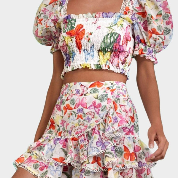 Mona Kelebek Desenli Set